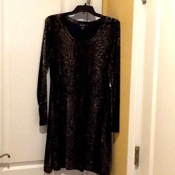 NWT Karen Kane Velvet Burnout Dress - Picture 4 of 11